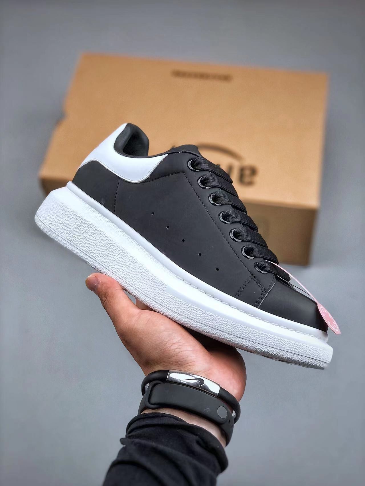 TikTok Live Link #42 Alexander McQueen Oversized Exaggerated-Sole Suede Leather Sneakers
