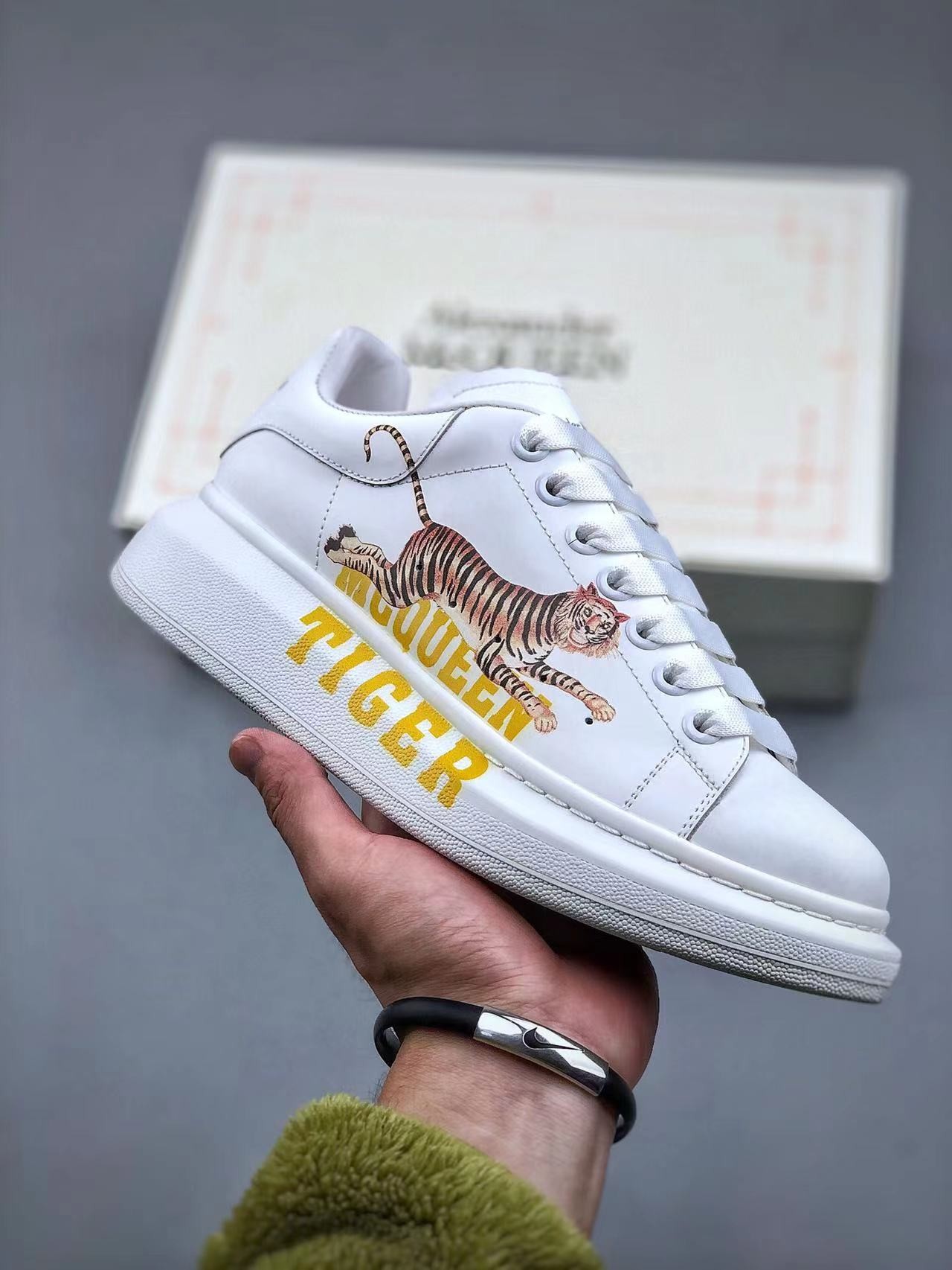 TikTok Live Link #42 Alexander McQueen Oversized Exaggerated-Sole Suede Leather Sneakers Unisex
